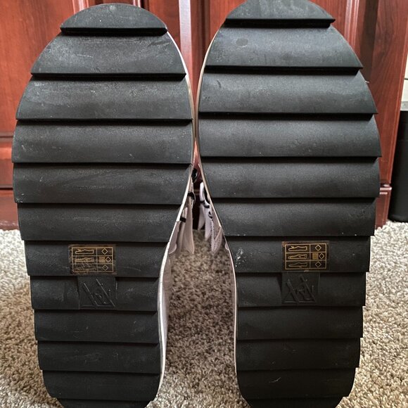 YRU Dune Yin Yang Buckle Wedge Platform Boots - Picture 4 of 11